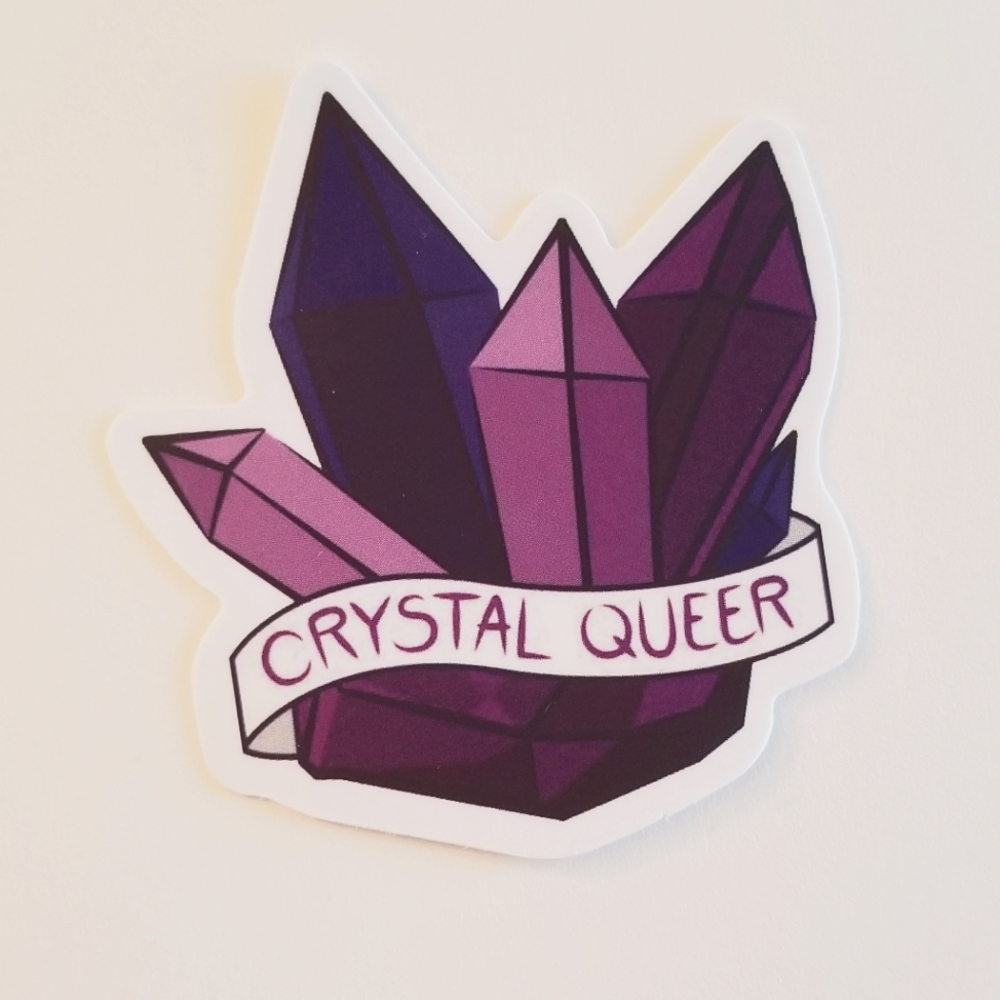 10/$10 Crystal Queer Sticker